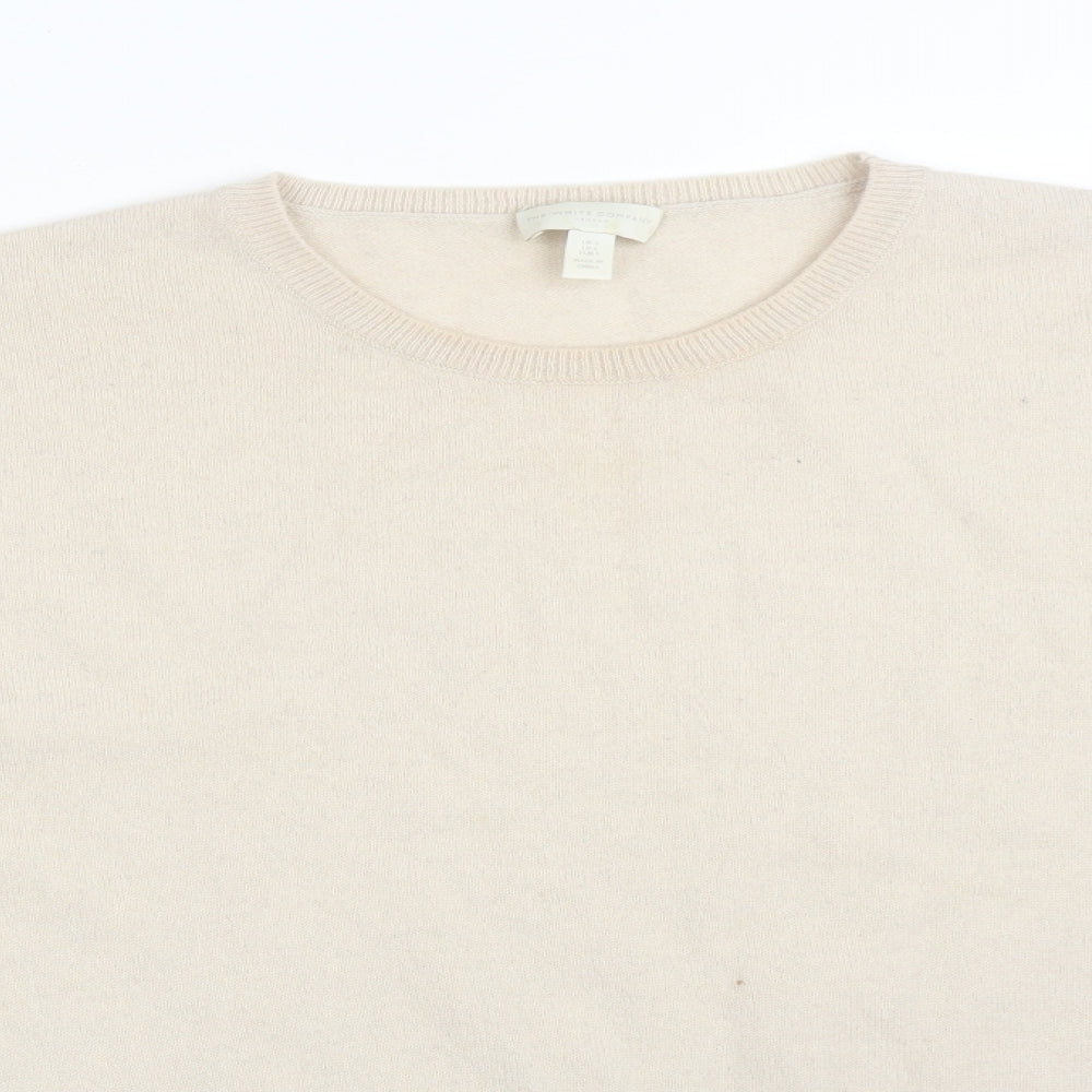 THE WHITE COMPANY Womens Beige   Basic T-Shirt Size S