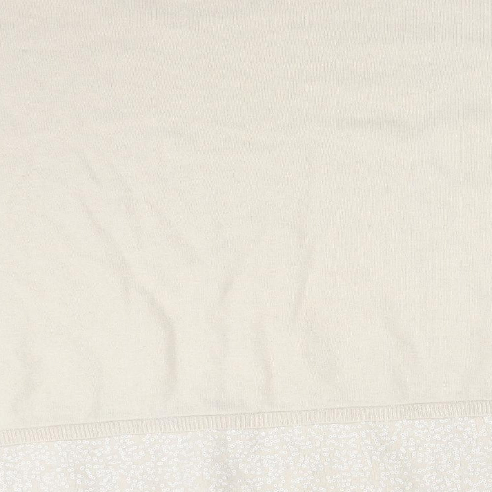 THE WHITE COMPANY Womens Beige   Basic T-Shirt Size S