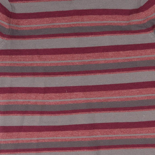 Hawkshead Womens Multicoloured Striped  Basic T-Shirt Size 14
