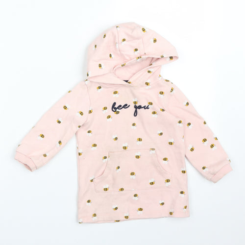 F&F  Pink Animal Print  Pullover Jumper Size 12-18 Months  - BEE YOU