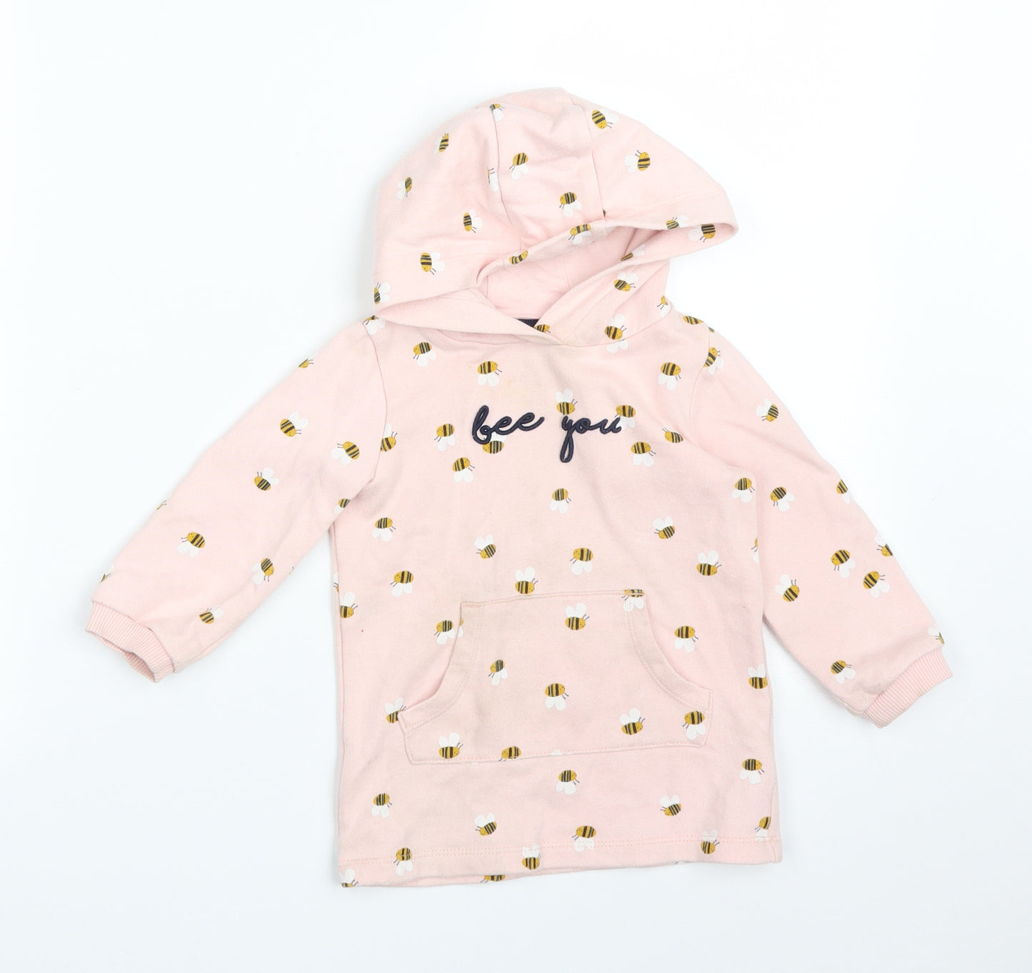 F&F  Pink Animal Print  Pullover Jumper Size 12-18 Months  - BEE YOU