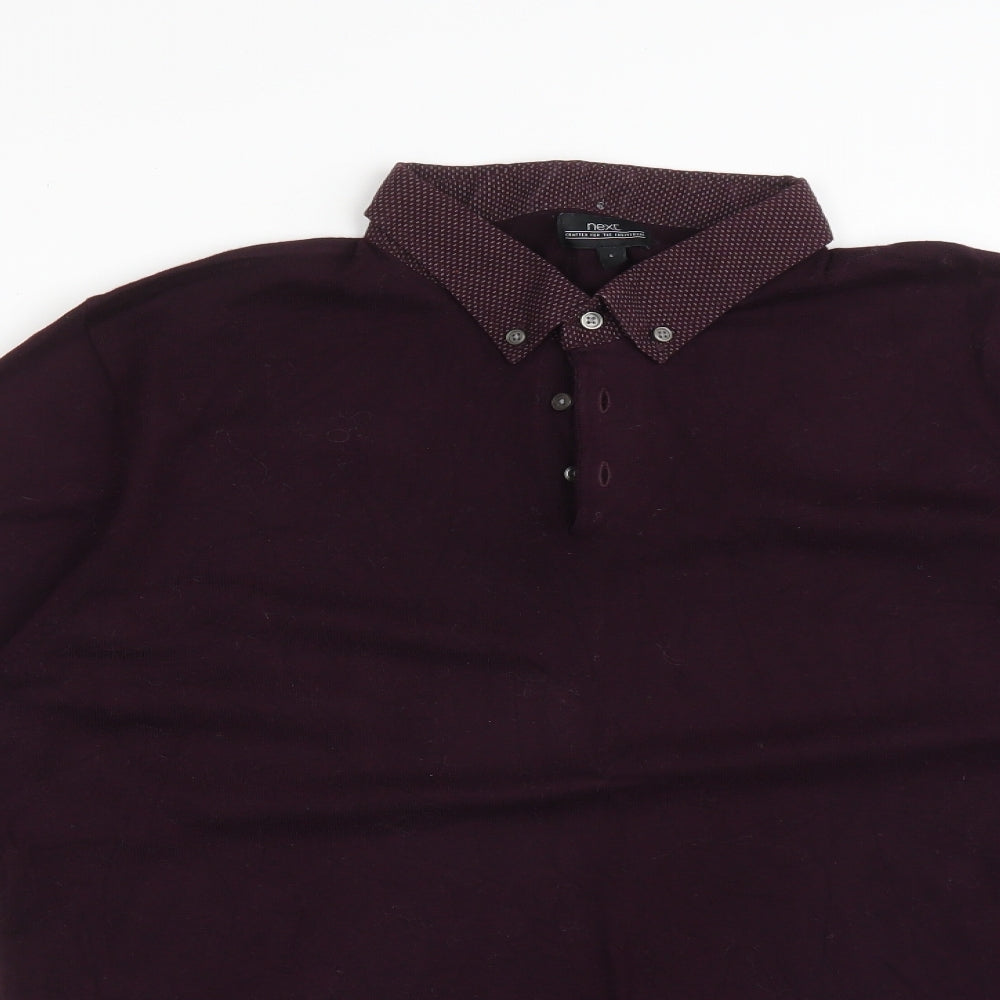 NEXT Mens Purple    Polo Size L