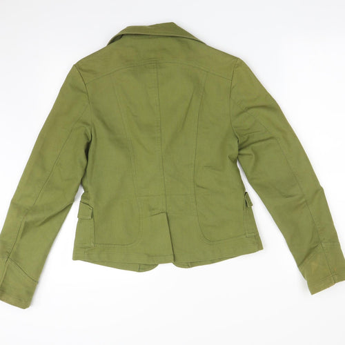 BLACK BAT Womens Green   Jacket Suit Jacket Size XL