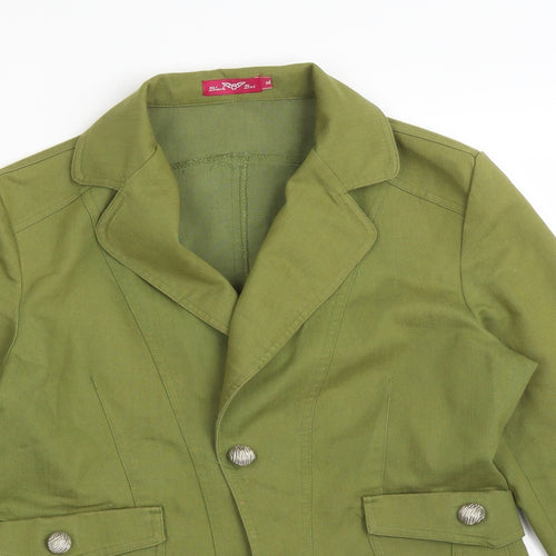BLACK BAT Womens Green   Jacket Suit Jacket Size XL