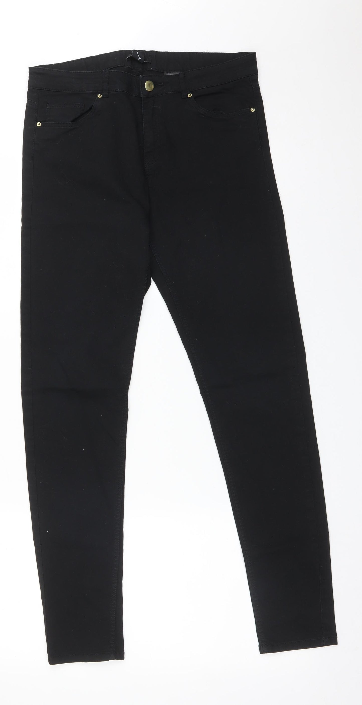 H&M Womens Black   Skinny Jeans Size 12 L29 in