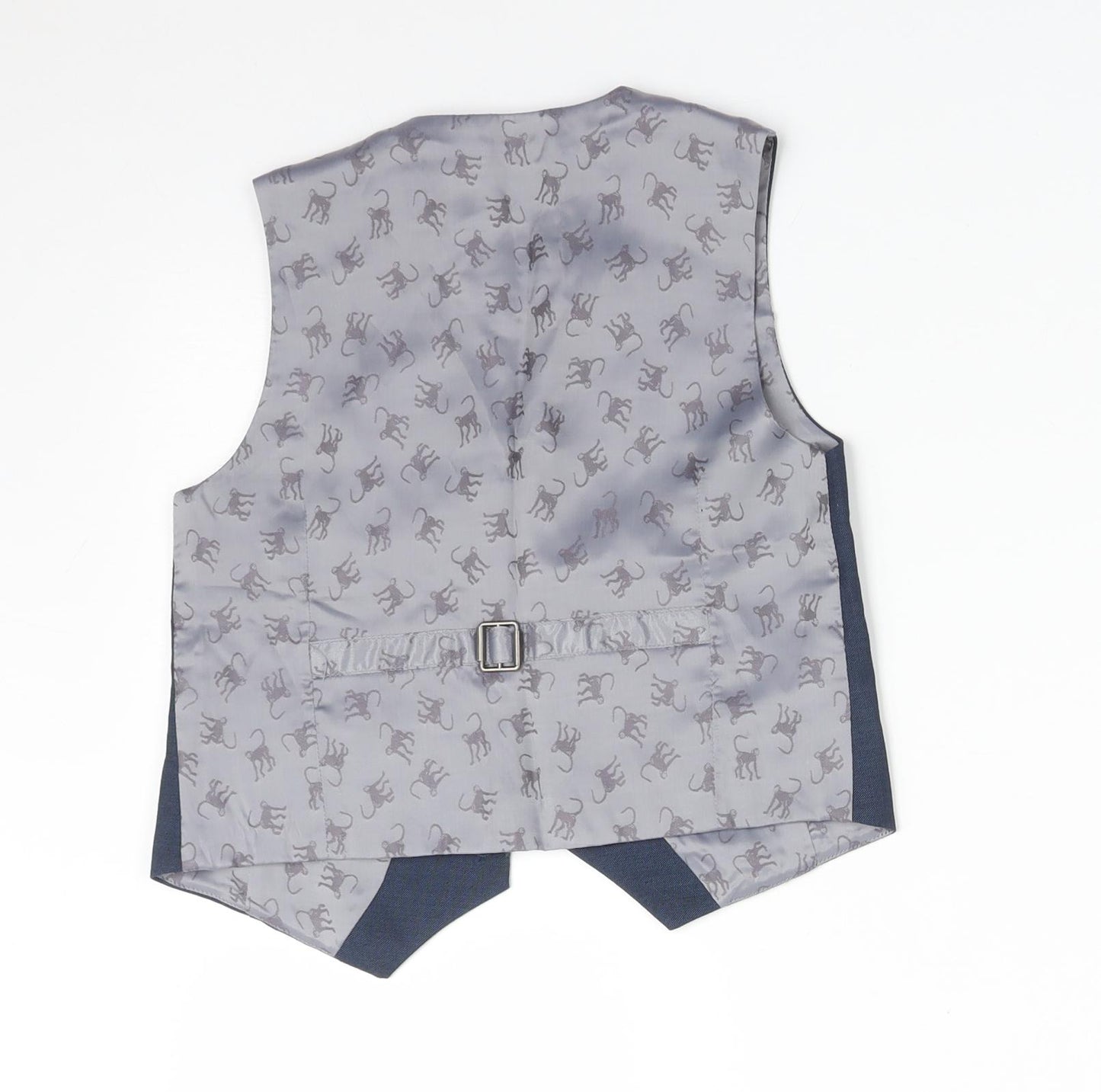 Monsoon Boys Blue   Jacket Waistcoat Size 7 Years  - MONKEYS