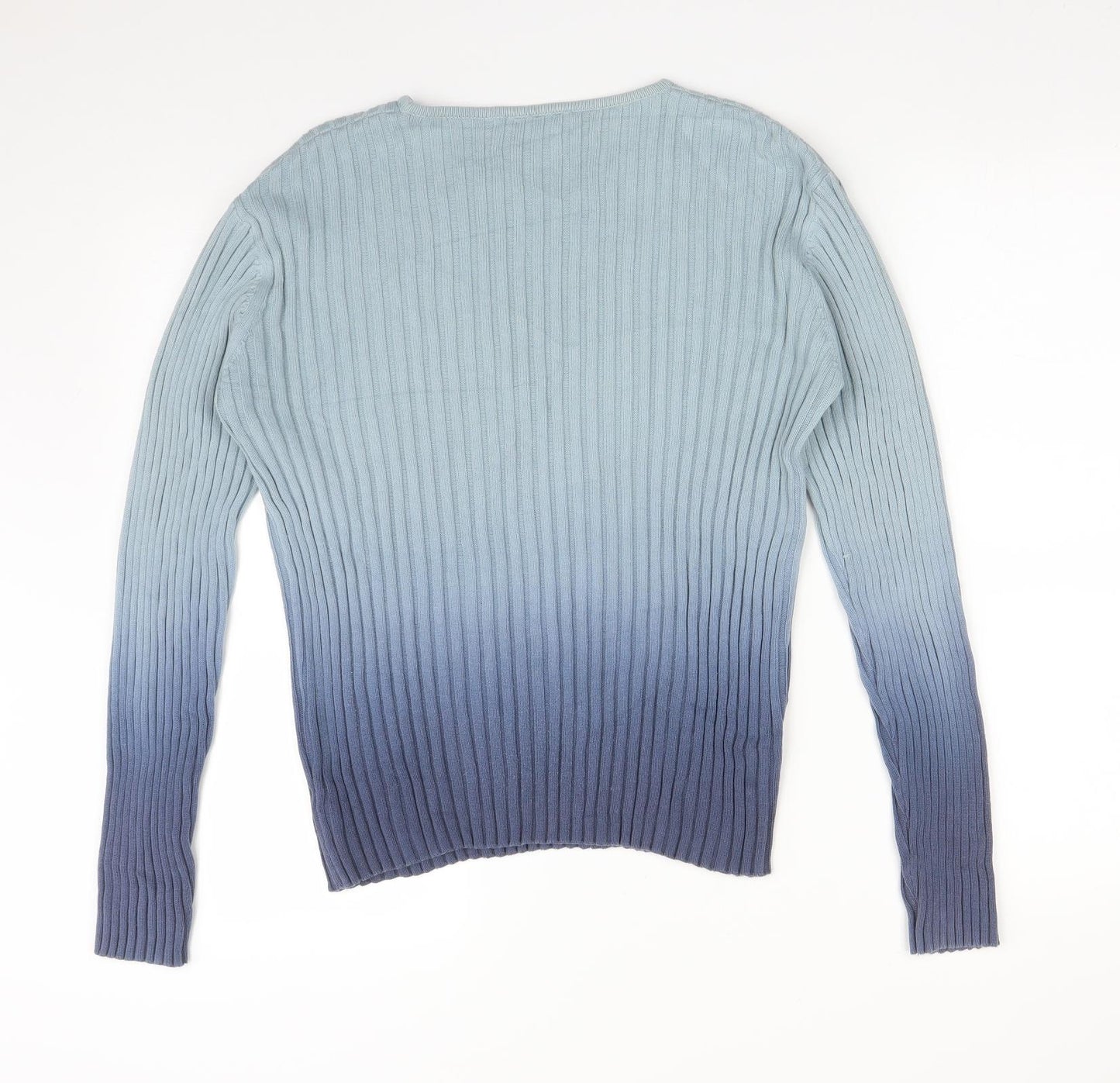 DESIGNED FOR TESCO Womens Blue Striped  Basic T-Shirt Size 14