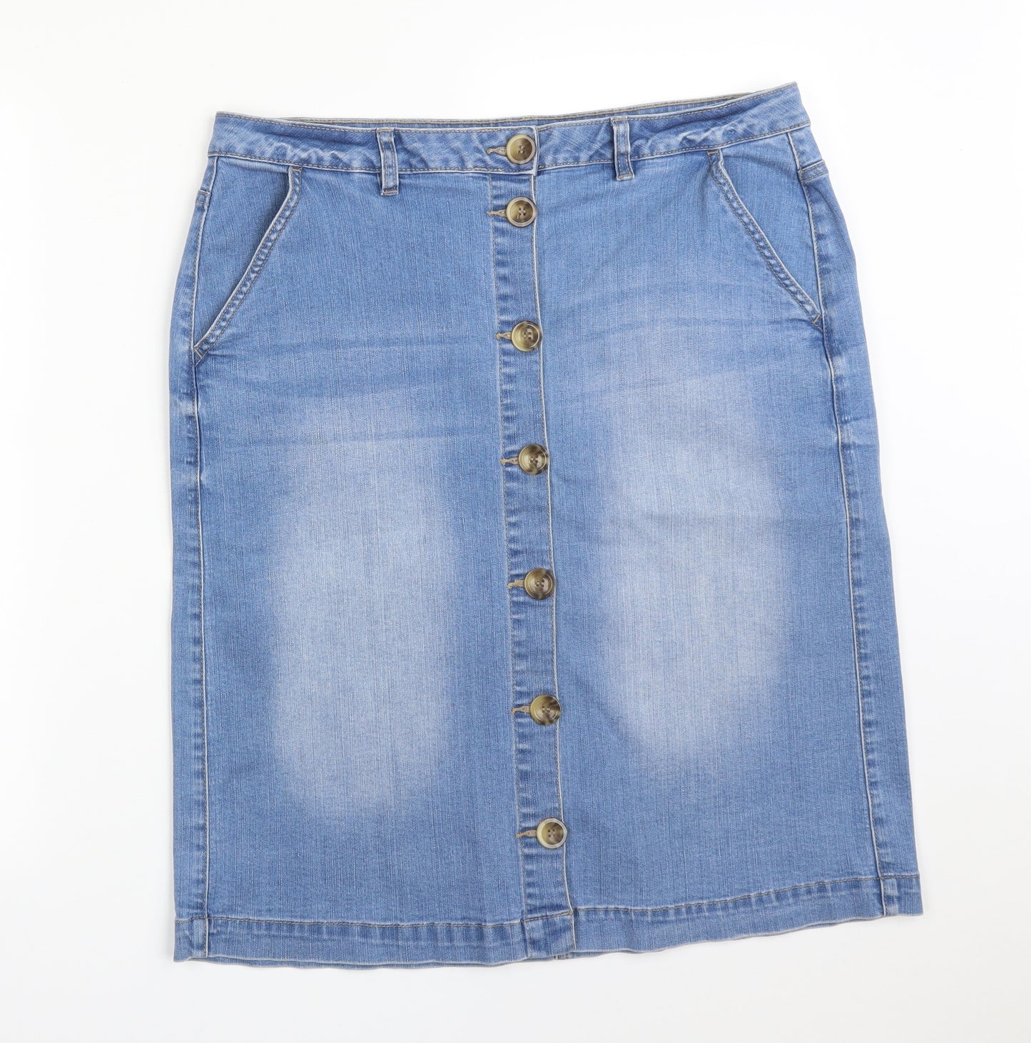 Nutmeg Womens Blue   Straight & Pencil Skirt Size 16