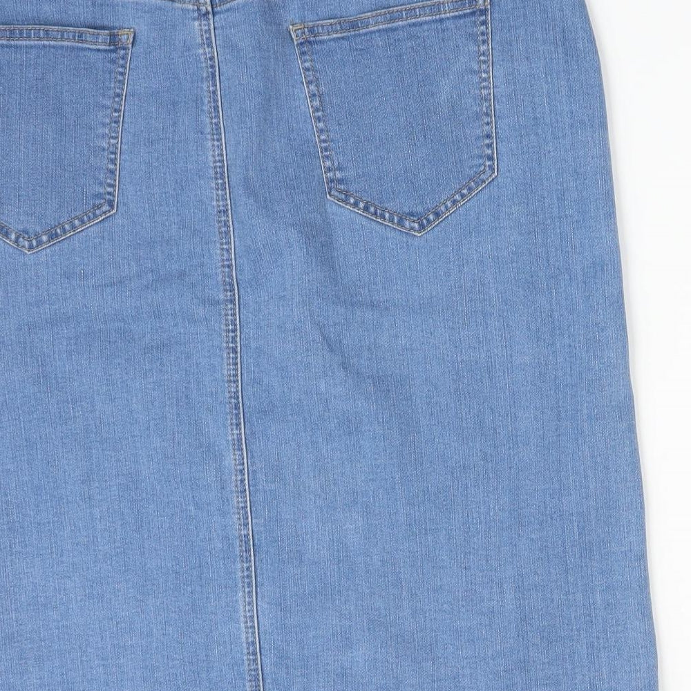 Nutmeg Womens Blue   Straight & Pencil Skirt Size 16