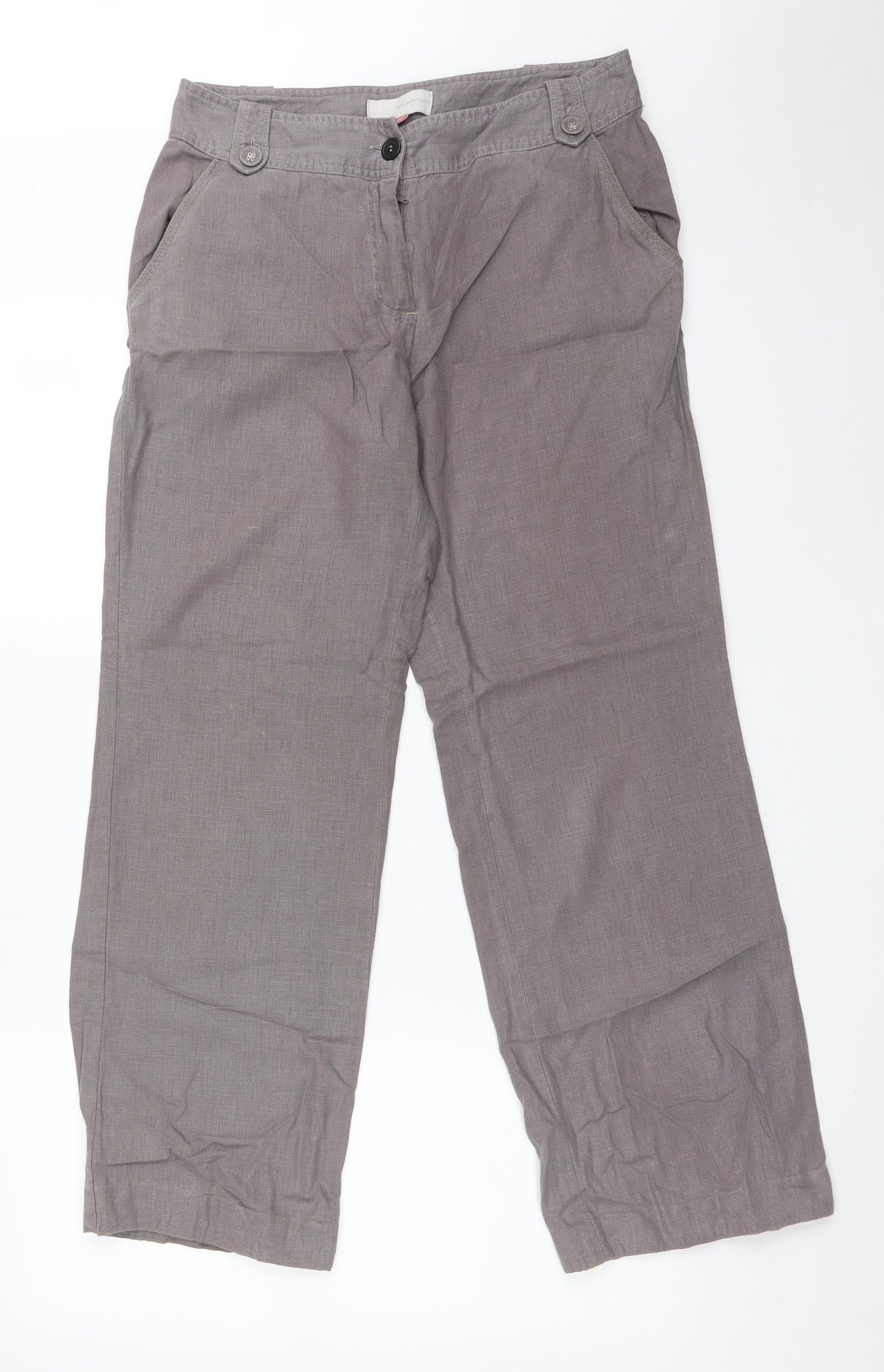 John Lewis Womens Grey   Trousers  Size 10 L29 in
