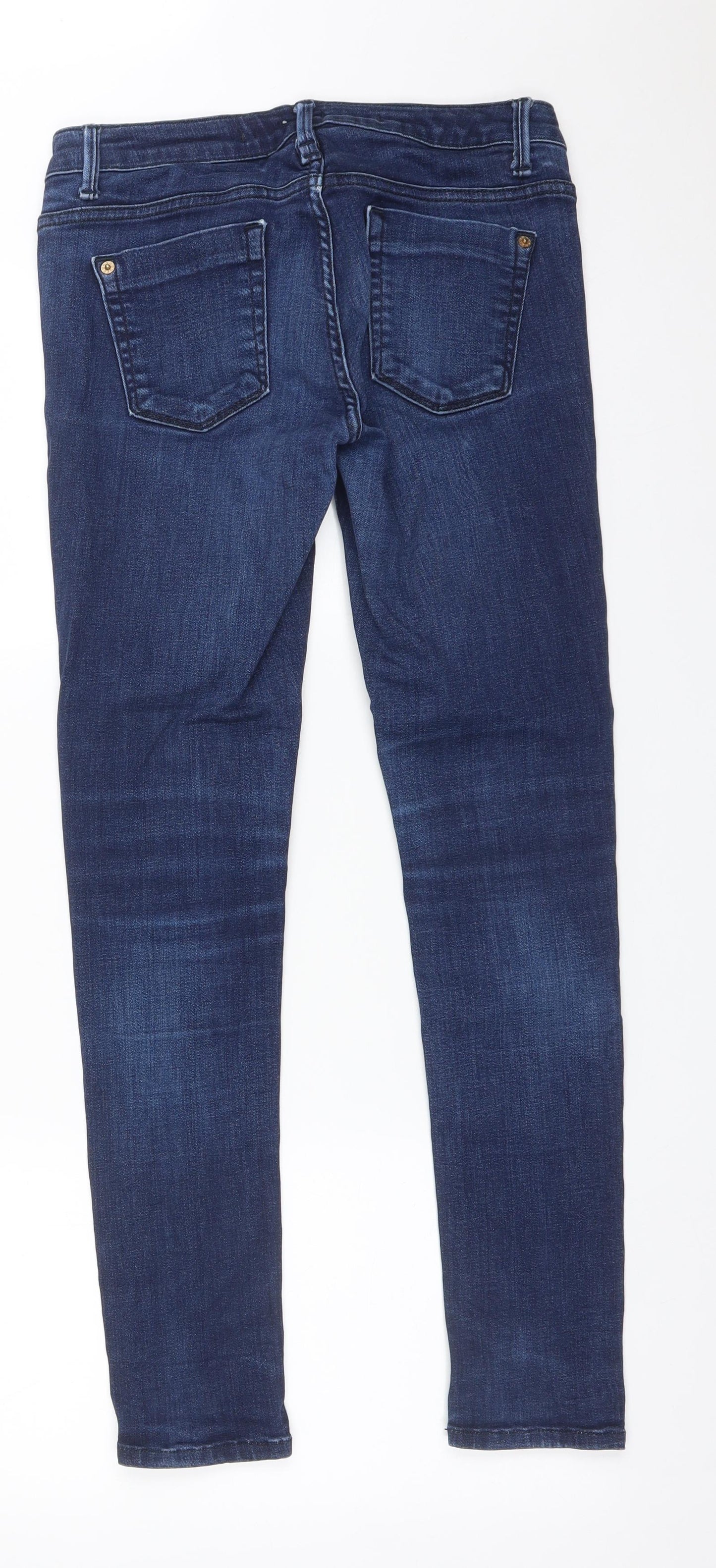 Topshop Womens Blue   Straight Jeans Size 10 L30 in