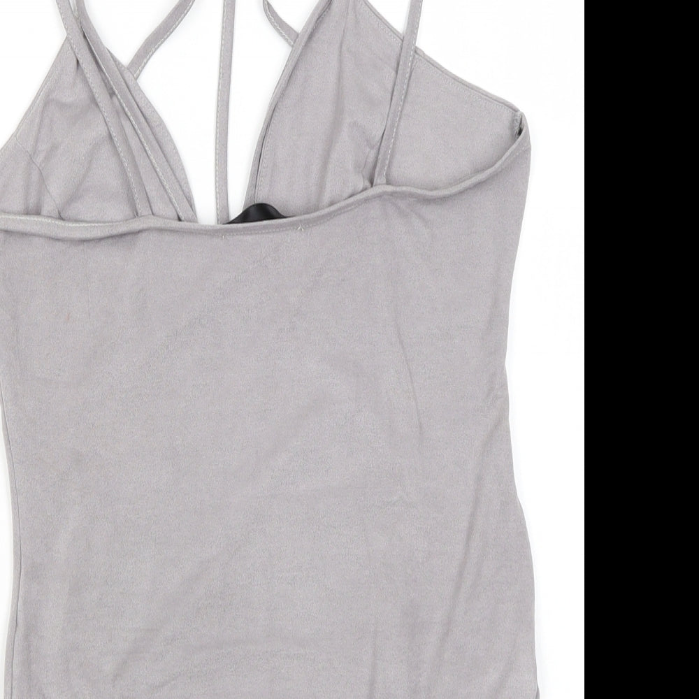 Missguided Womens Green   Bodysuit One-Piece Size 10