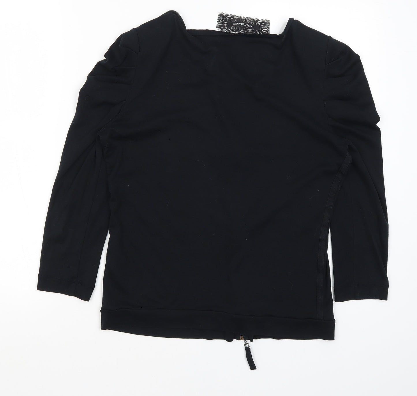 LUISA CERANO Womens Blue   Full Zip Jumper Size 12