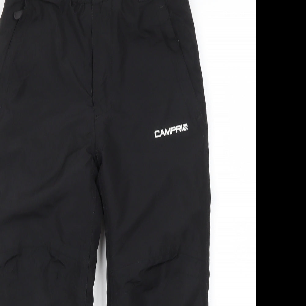 Campri Boys Black   Snow Pants Trousers Size 7-8 Years
