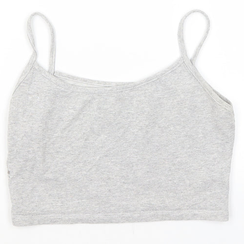 Preworn Womens Grey   Cropped T-Shirt Size S