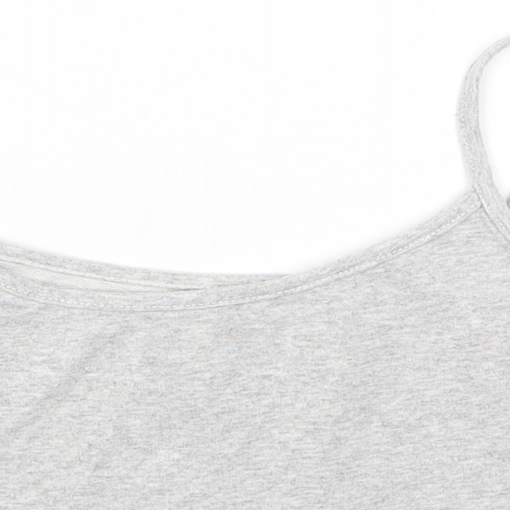 Preworn Womens Grey   Cropped T-Shirt Size S