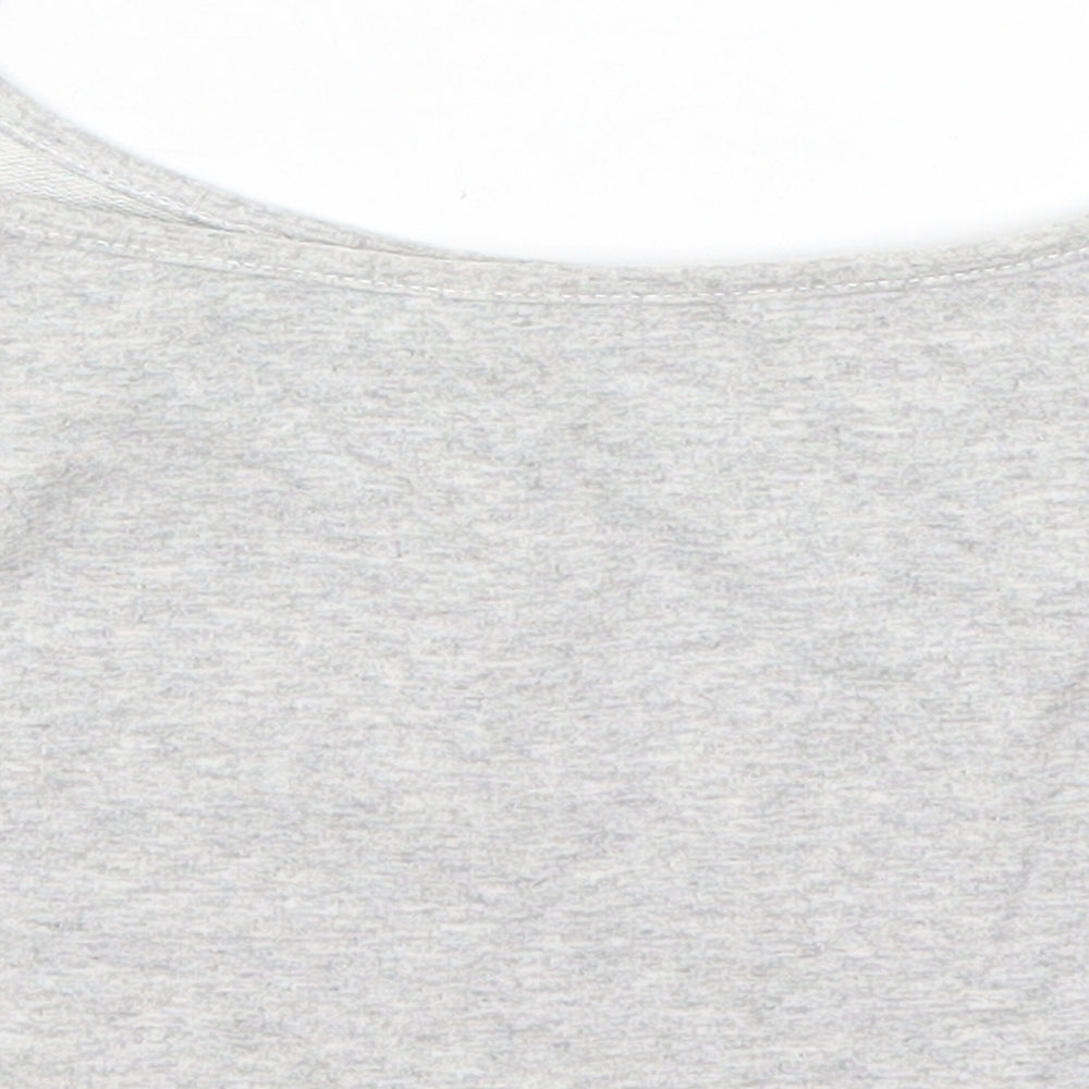 Preworn Womens Grey   Cropped T-Shirt Size S