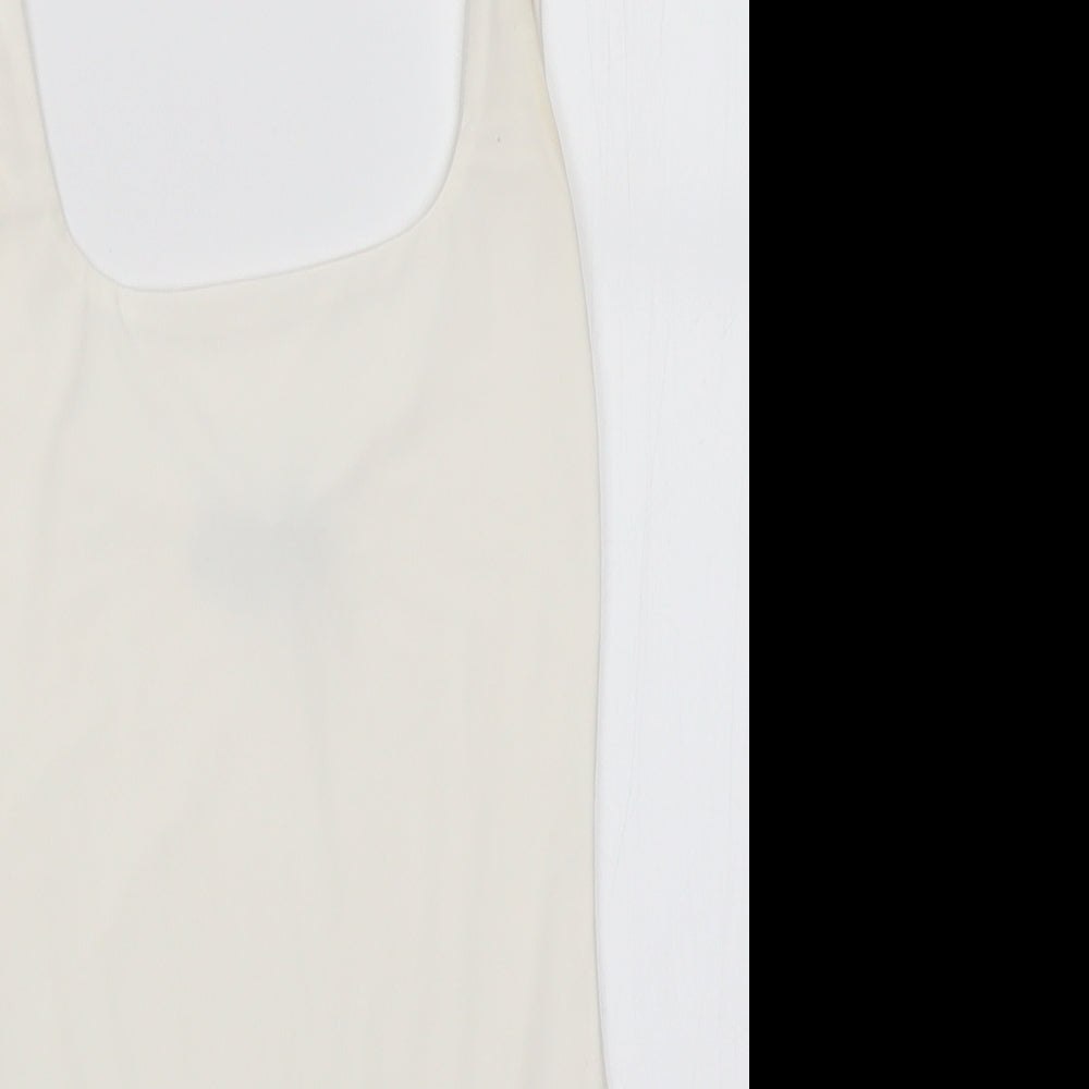 Pretty Little Thing Womens White   Bodysuit One-Piece Size 6