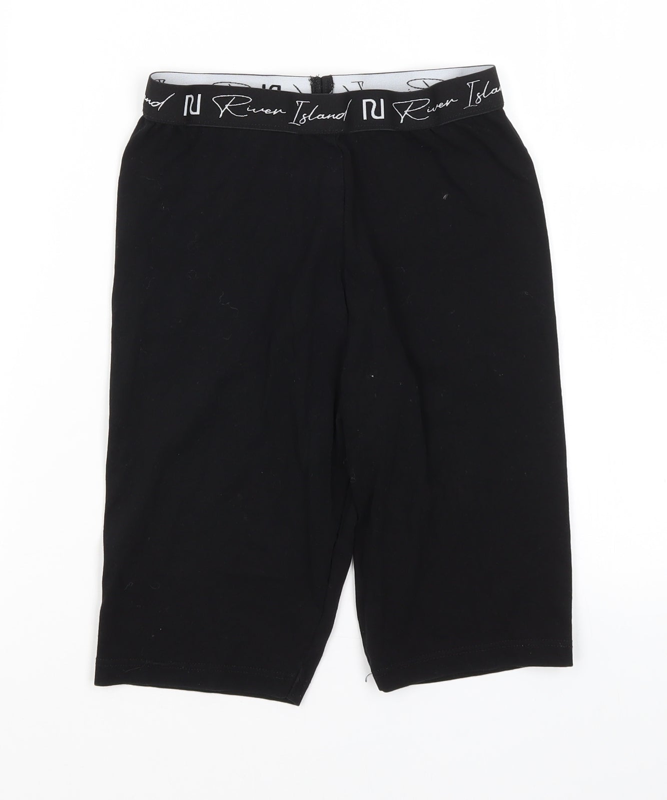River Island Girls Black   Compression Shorts Size 13-14 Years