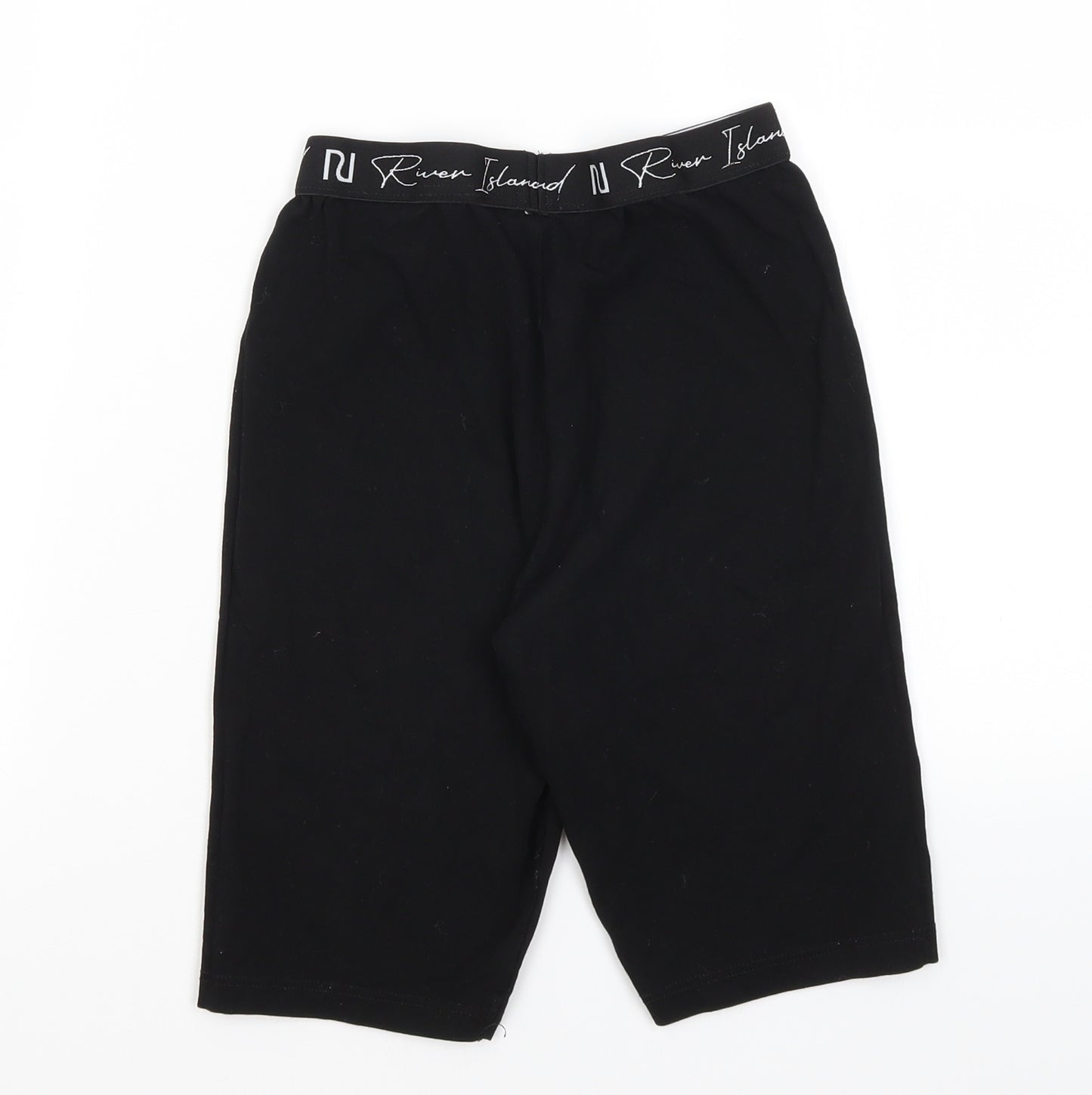 River Island Girls Black   Compression Shorts Size 13-14 Years