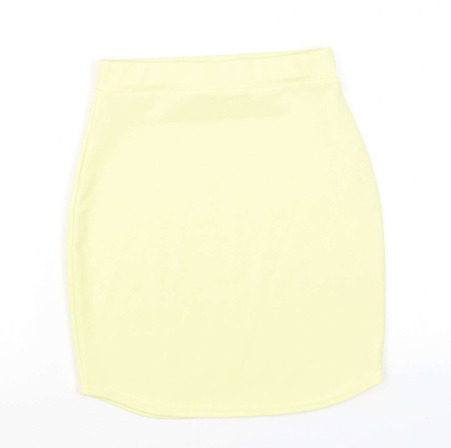 Missguided Womens Yellow   Straight & Pencil Skirt Size 4