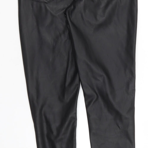 Denim Co Womens Black   Trousers  Size 8 L28 in