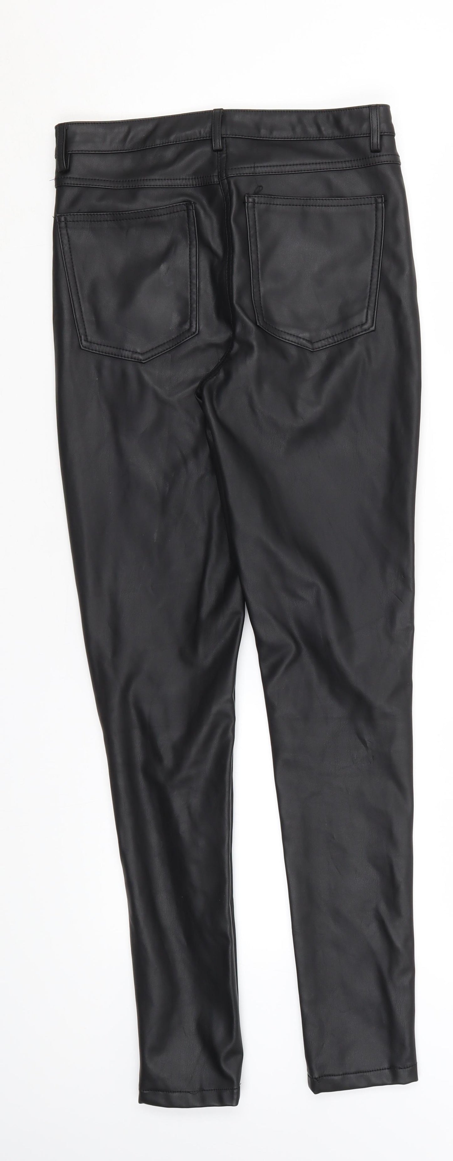 Denim Co Womens Black   Trousers  Size 8 L28 in