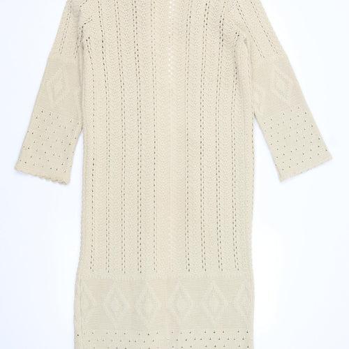 Modern Woman Womens Beige   Shrug Jumper Size 12