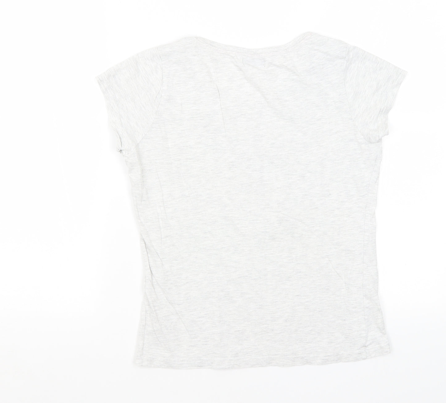F&F Womens Grey   Basic T-Shirt Size 6  - Coffee