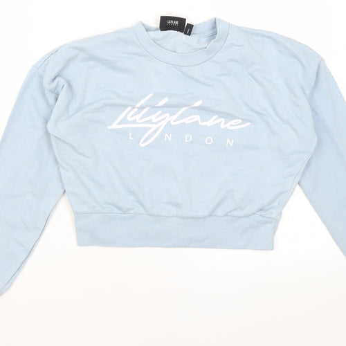 Lilly Lane Womens Blue   Pullover Jumper Size S