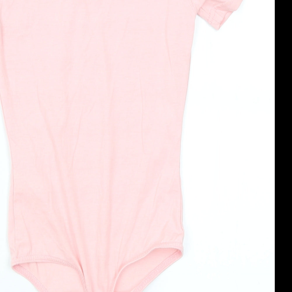 Missguided Womens Pink   Bodysuit One-Piece Size 4