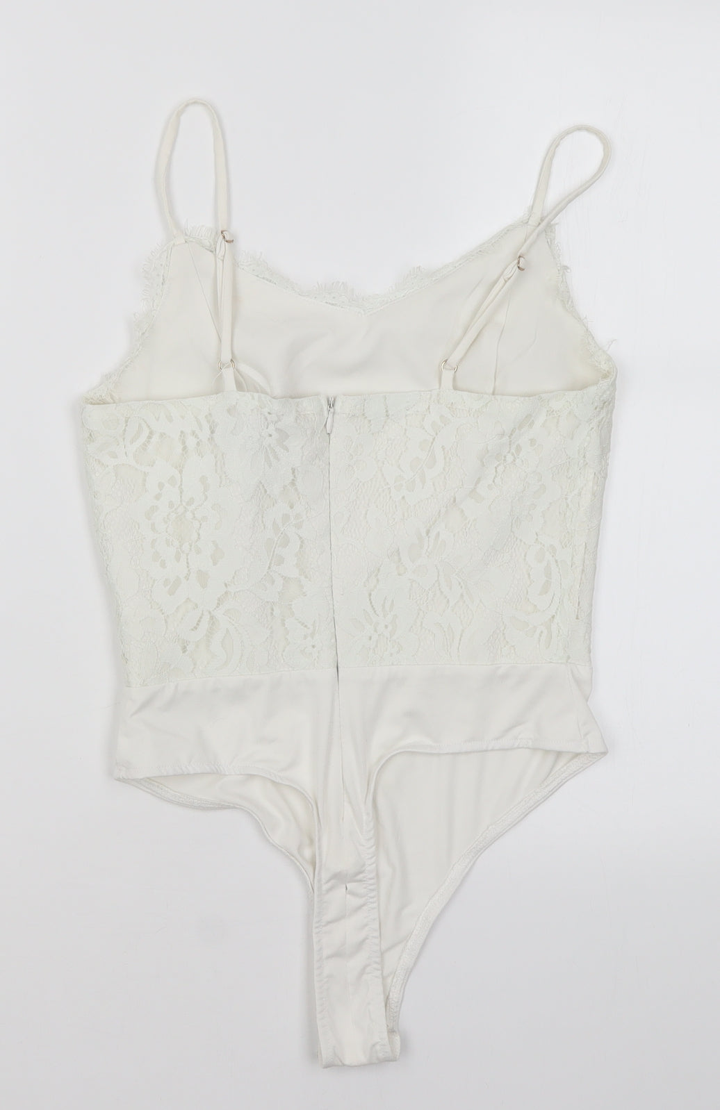 Missguided Womens White   Bodysuit One-Piece Size S