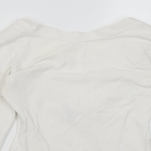 Wassyl Womens White   Basic T-Shirt Size XS