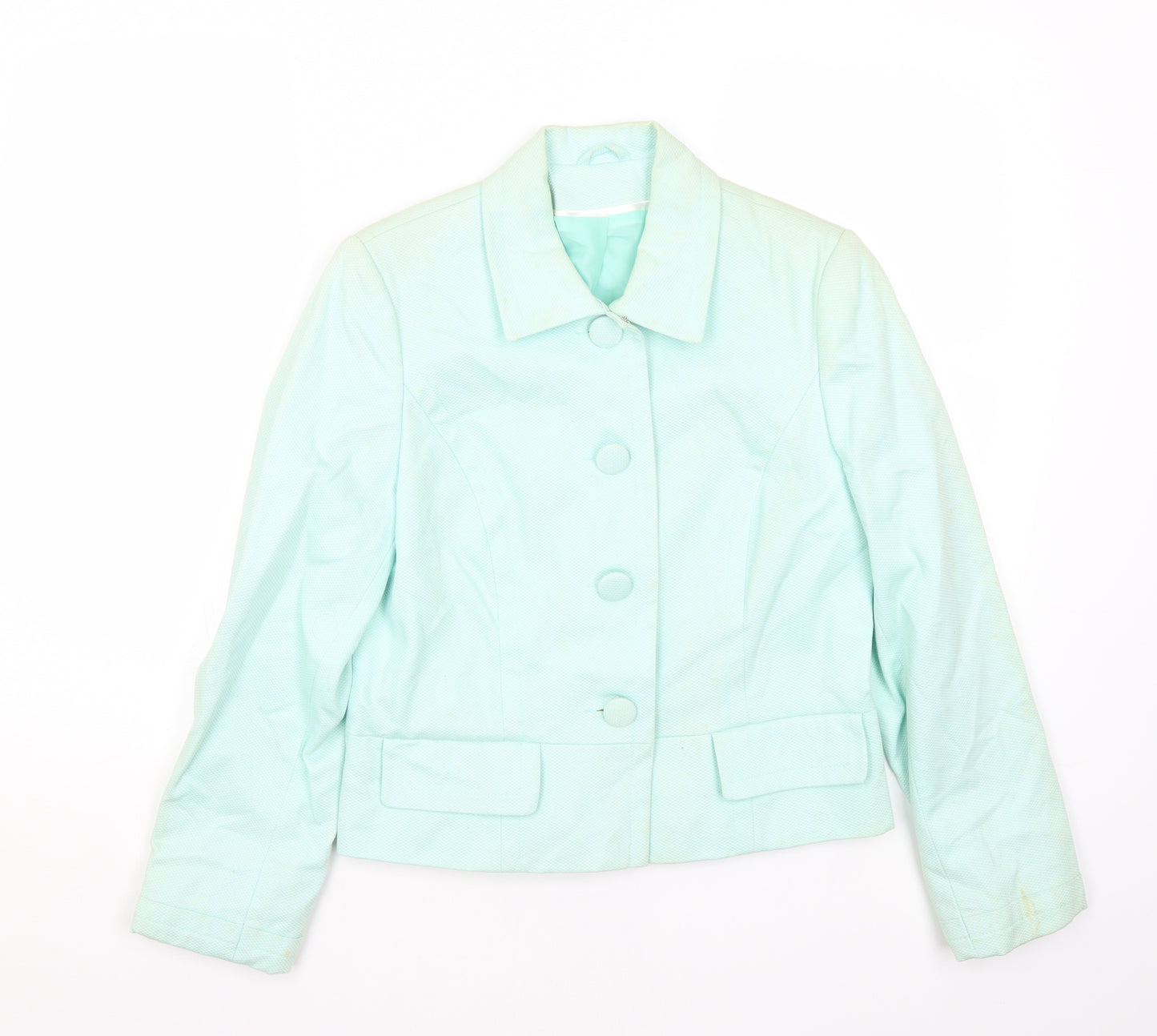 Bay Womens Blue   Jacket Blazer Size 12