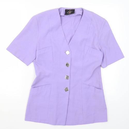 Ego Womens Purple   Jacket Blazer Size 14