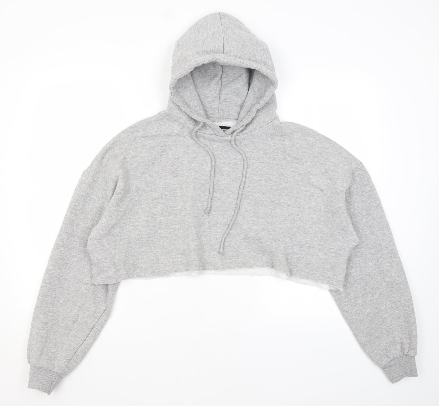 Young Mode Womens Grey   Pullover Hoodie Size S