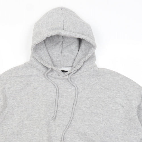 Young Mode Womens Grey   Pullover Hoodie Size S