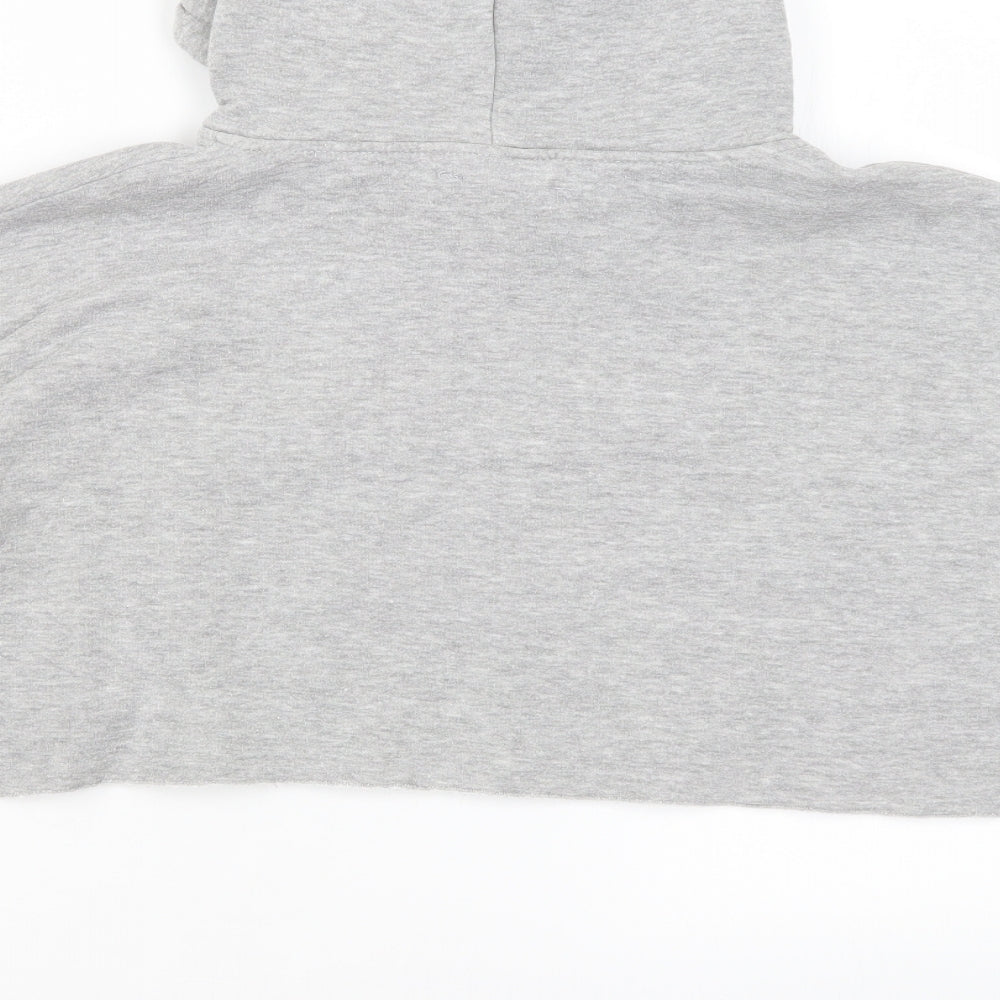 Young Mode Womens Grey   Pullover Hoodie Size S