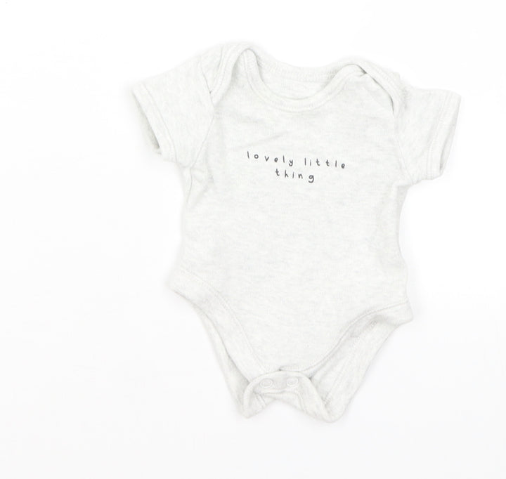 George Baby Grey Romper One-Piece Size Newborn - Lovely Little Thing
