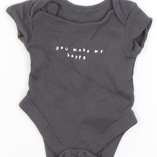 George Baby Grey   Romper One-Piece Size Newborn