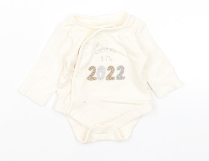 George Baby Ivory Romper One-Piece Size Newborn - Born in 2022