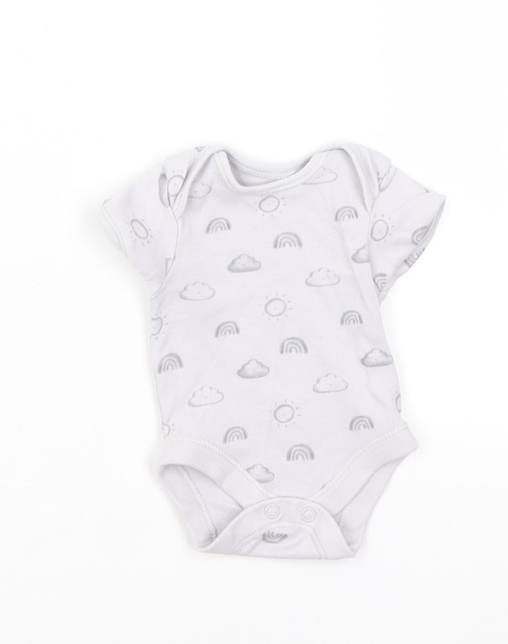 George Baby Grey Romper One-Piece Size Newborn - Weather