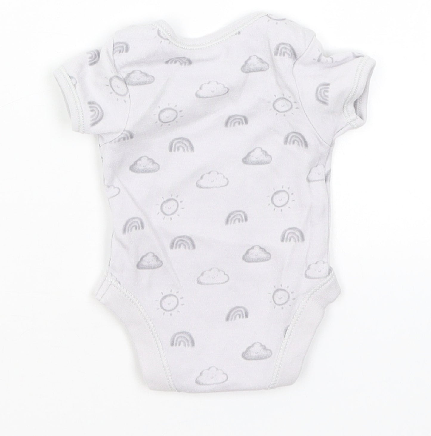 George Baby Grey   Romper One-Piece Size Newborn  - Weather