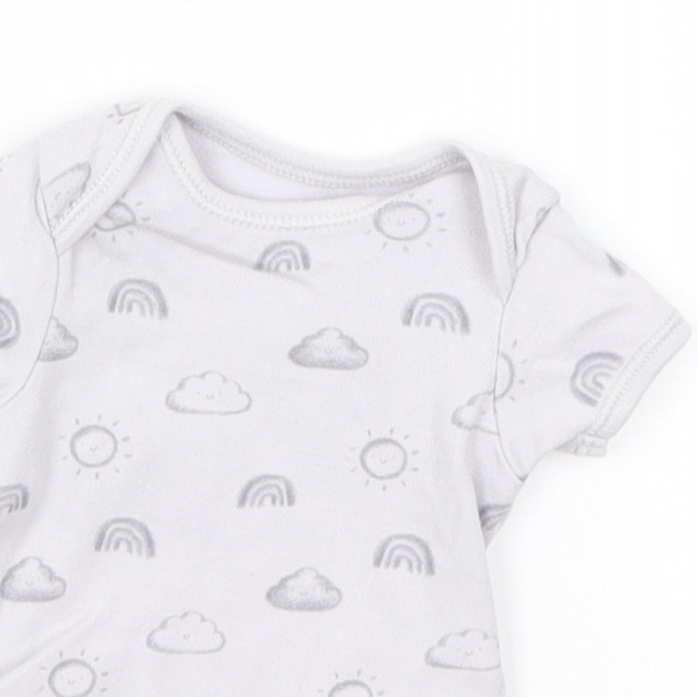 George Baby Grey   Romper One-Piece Size Newborn  - Weather