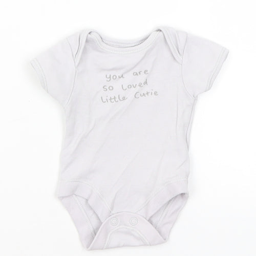George Baby Grey   Romper One-Piece Size Newborn  - Little Cutie