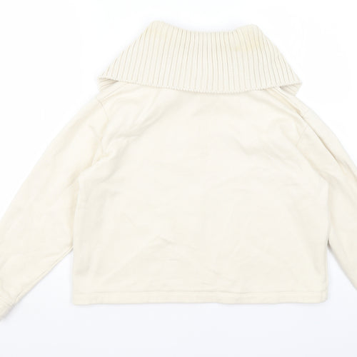 Zara Womens Ivory   Pullover Jumper Size M