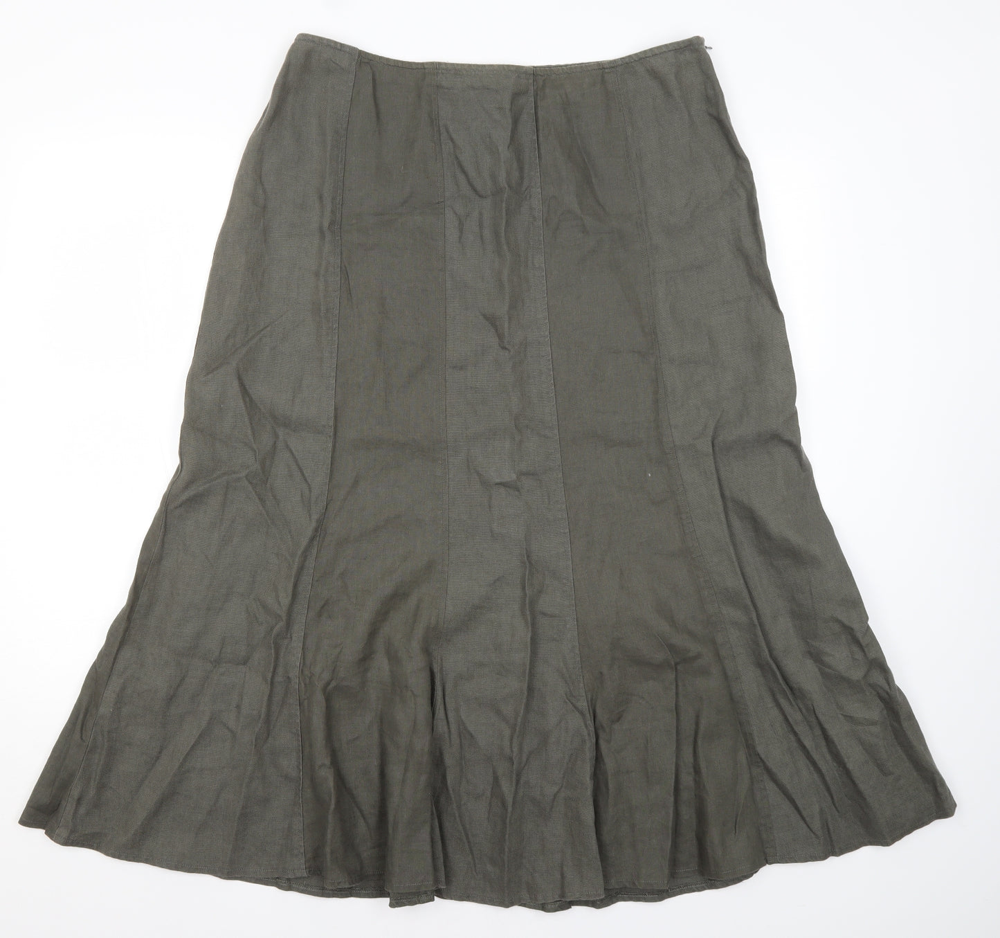 `Per Una Womens Green   Flare Skirt Size 16