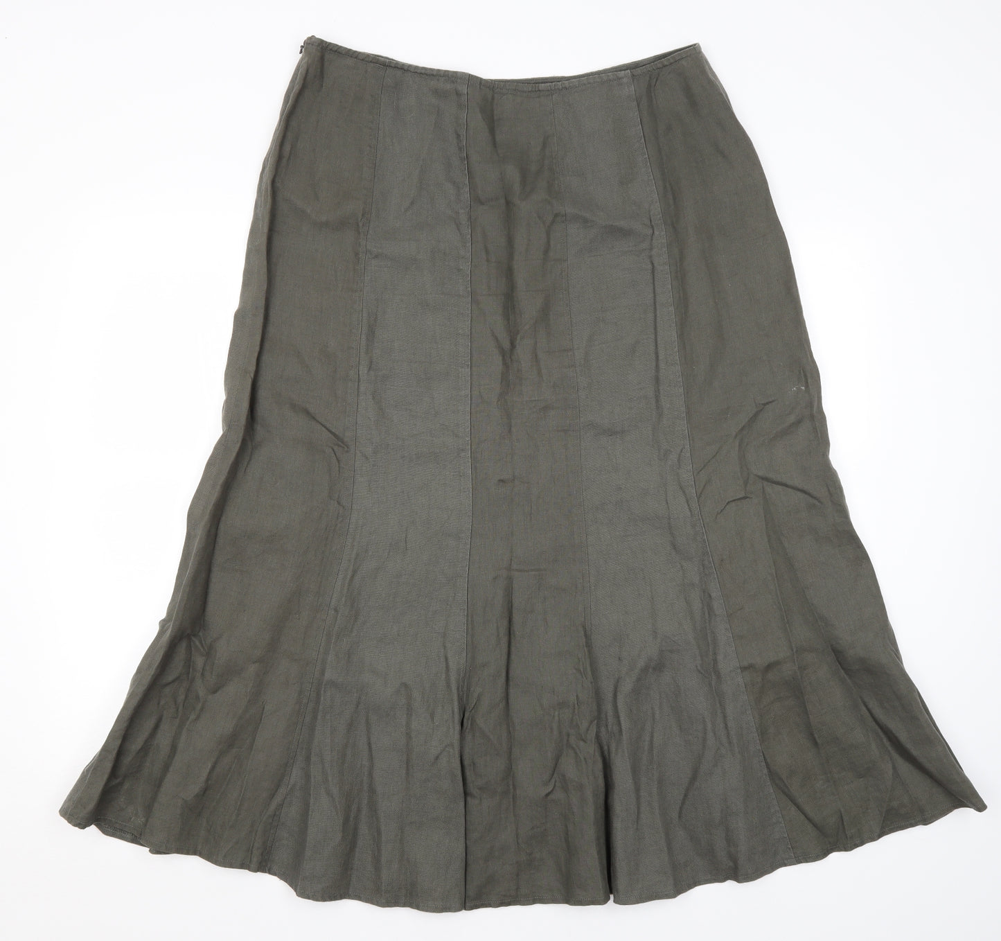 `Per Una Womens Green   Flare Skirt Size 16