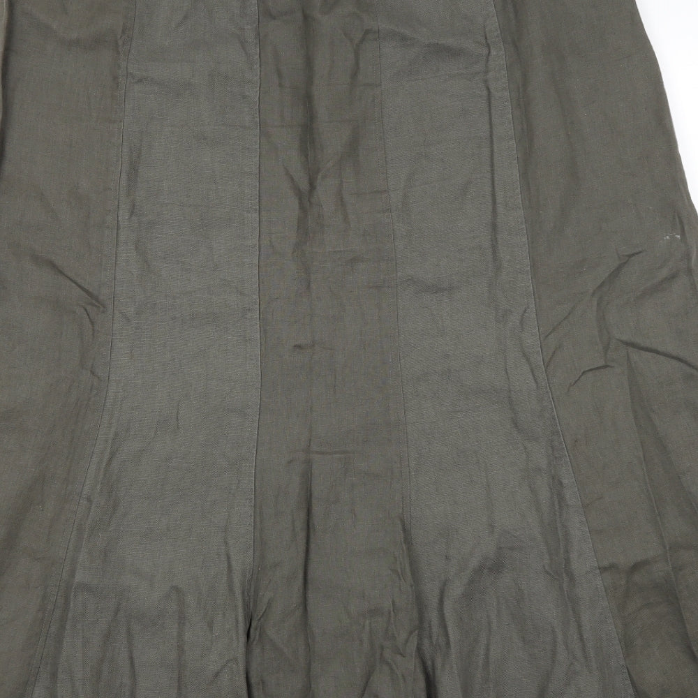 `Per Una Womens Green   Flare Skirt Size 16