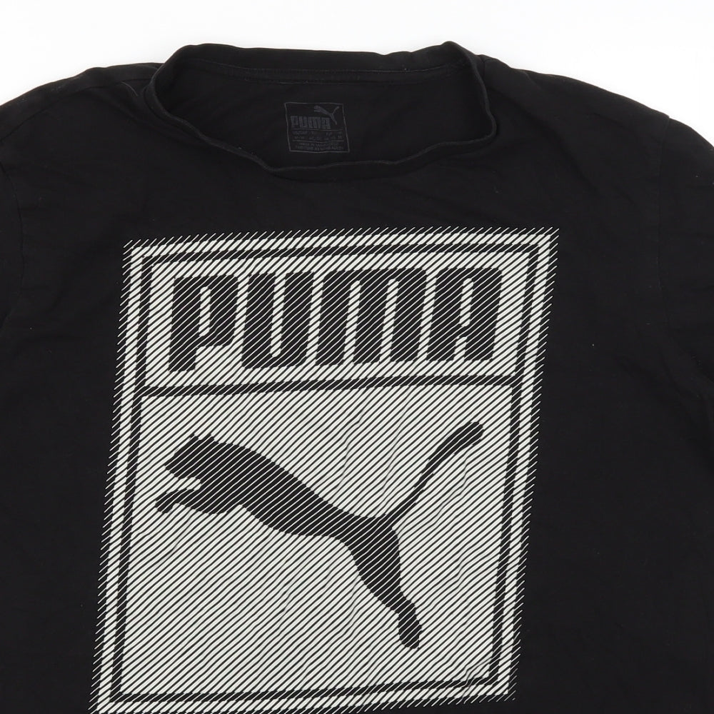 PUMA Mens Black    T-Shirt Size M